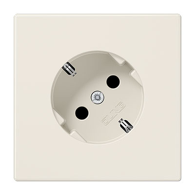 SCHUKO-Steckdose 45° / 16A / 250V / weiß