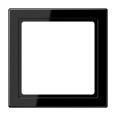 Zwischenrahmen für Geräte / 55 x 55 mm / Thermoplast schwarz hochglänzend