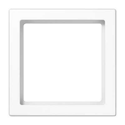 Zwischenrahmen für Geräte / 55 x 55 mm / Thermoplast alpinweiß hochglänzend