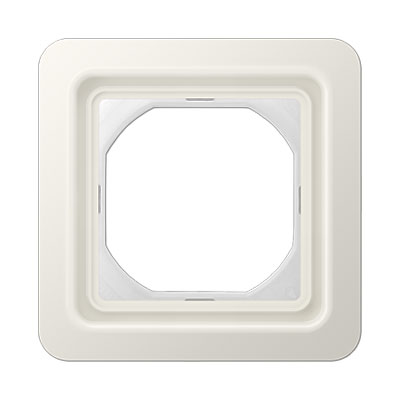 Rahmen mit Dichtungsflansch / bruchsicher / IP44 / 90 x 90 mm / Thermoplast weiß