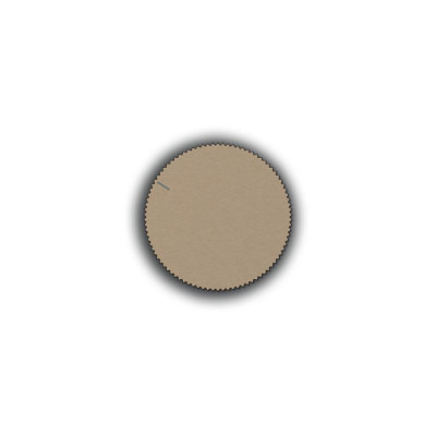 Drehknopf manipulationssicher für alle Reglerabdeckungen / für Metallausführungen / Thermoplast bronze-beige