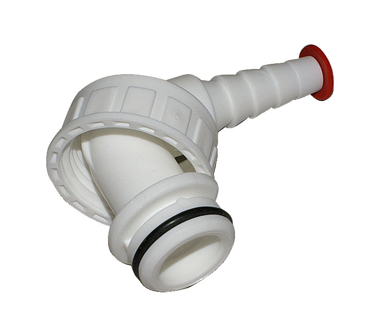 Waschgeräte-Anschlussknie Anschluss Ø 8-13mm / Abgang 1‘‘