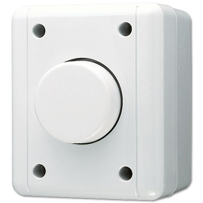 NV-Drehdimmer (Softrastung), Druck-Wechselschalter, 20 bis 375 W/VA   / Art. 823 NVDW