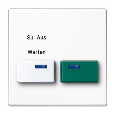 Abdeckung für Ackermann Typ 73642 B / Dienstzimmereinheit / Thermoplast alpinweiß / Art. CD 642 B-2 WW