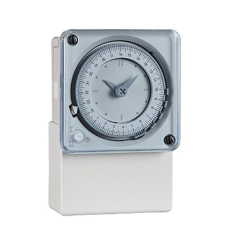 Analoge Fronttafeleinbauuhr MaxiRex QT 120V 50/60Hz