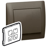 Wippe IOBL LED Szenenschalter Galea darkbronze