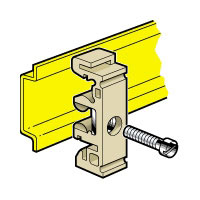 Hutschienenadapter mit Bohrung für Schrauben 6 mm (M6)