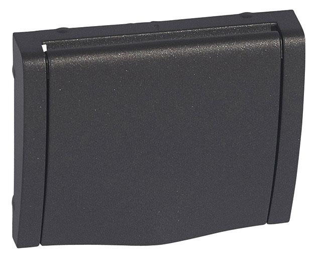 Abdeckung Schuko-Steckdose erhöhter Berührungsschutz mit Klappdeckel Galea Dark Bronze 