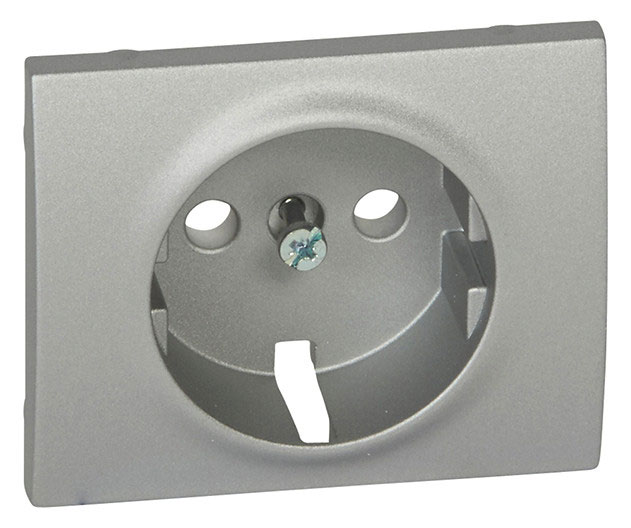 Abdeckung Schukosteckdose Galea / Soft Aluminium