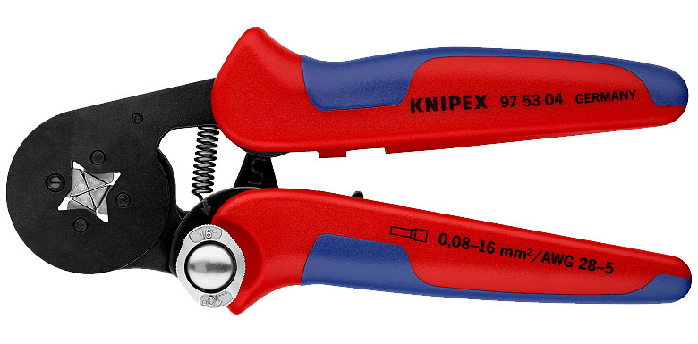 Knipex Selbsteinstellende Crimpzange für Aderendhülsen