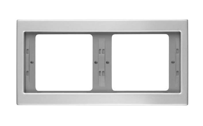 Berker Rahmen 2-fach waagerecht K.5 Alu Aluminium eloxiert