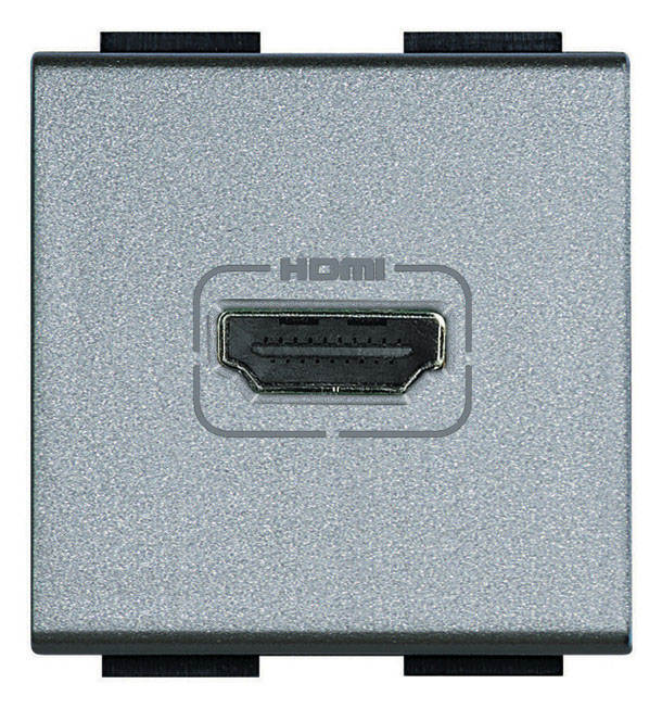 Bticino Anschlussdose HDMI 2-modulig / Farbe Tech