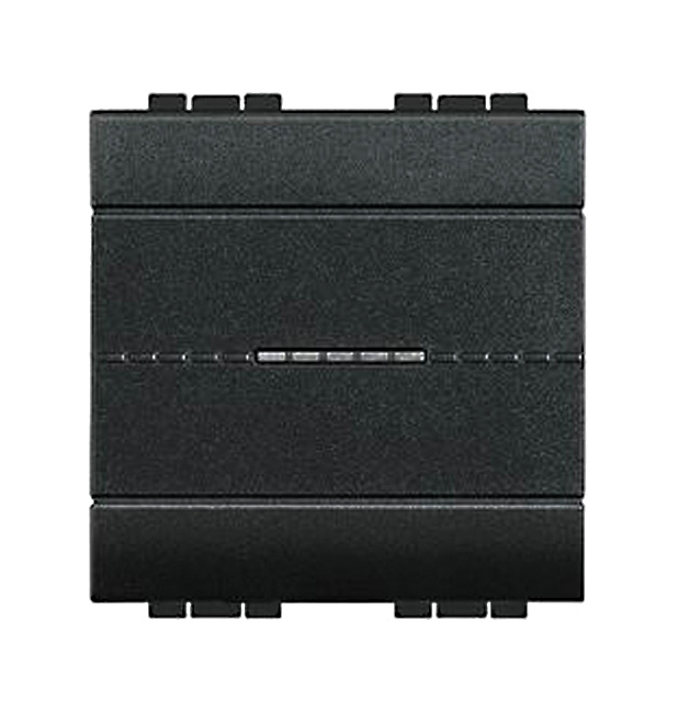 BTicino LivingLight Wechselschalter 10A / 2-modulig / anthrazit