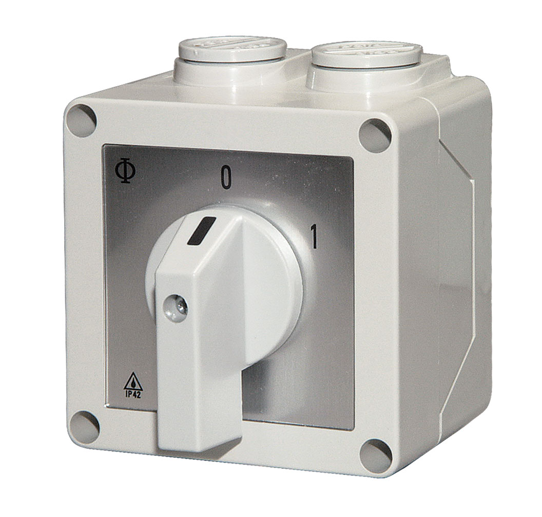 Ausschalter 2-polig / 20A / IP42