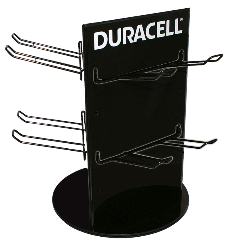 Duracell Thekendisplay 3x2x2 Spinner unbestückt für beispielsweise 7xAA / 10xAAA / 24xDL2032 / 10xMN21 / 7xDL123 Batterien