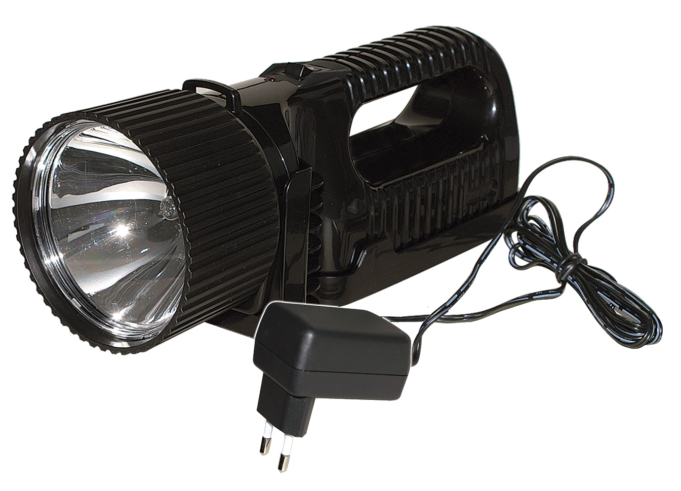 Akku-Halogen Handscheinwerfer UNILUX 5 / 4,4W / 5,2V = 0,85A / inkl. Wandhalterung mit 230 Volt Ladesockel