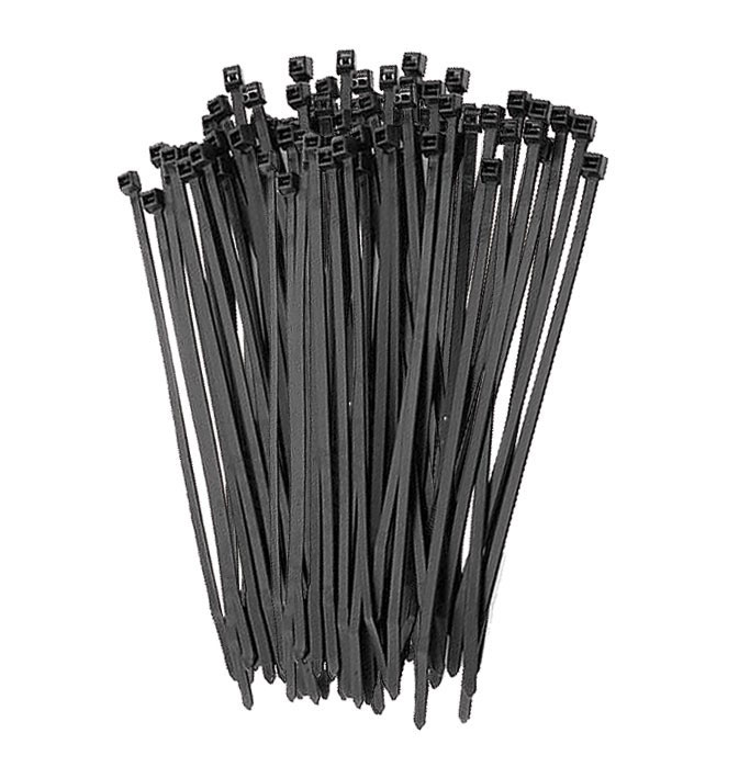 Kabelbinder 205x3,6 / schwarz / 100 Stk. Packung 
