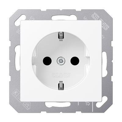 Jung SCHUKO-Steckdose 16A / Thermoplast / Serie A / schneeweiß matt