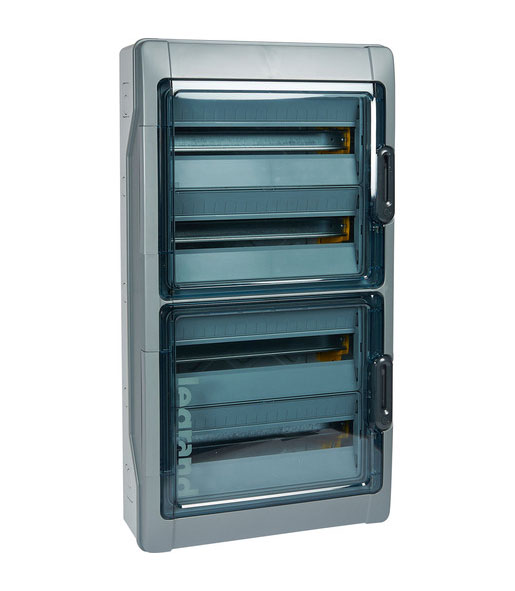 Legrand FR AP Verteiler Plexo3 / 4-reihig / 72 Module / IP65 / 822 x 448 x 161 mm / (transparente Türen)