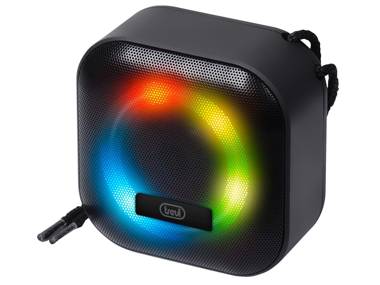 XR JUMP Kabelloser verstärkter Bluetooth Lautsprecher 3W / Akkubetrieb und Subwoofer mit Discolight-Beleuchtung IPX4