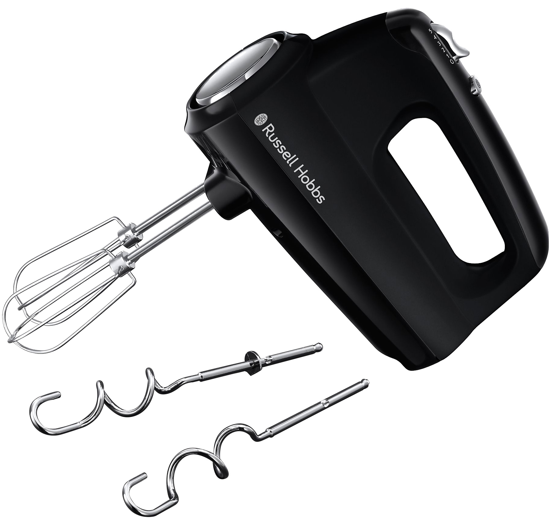 Matte Black Handmixer mit 5 Geschwindigkeitsstufen & Turbofunktion / 350 W	
