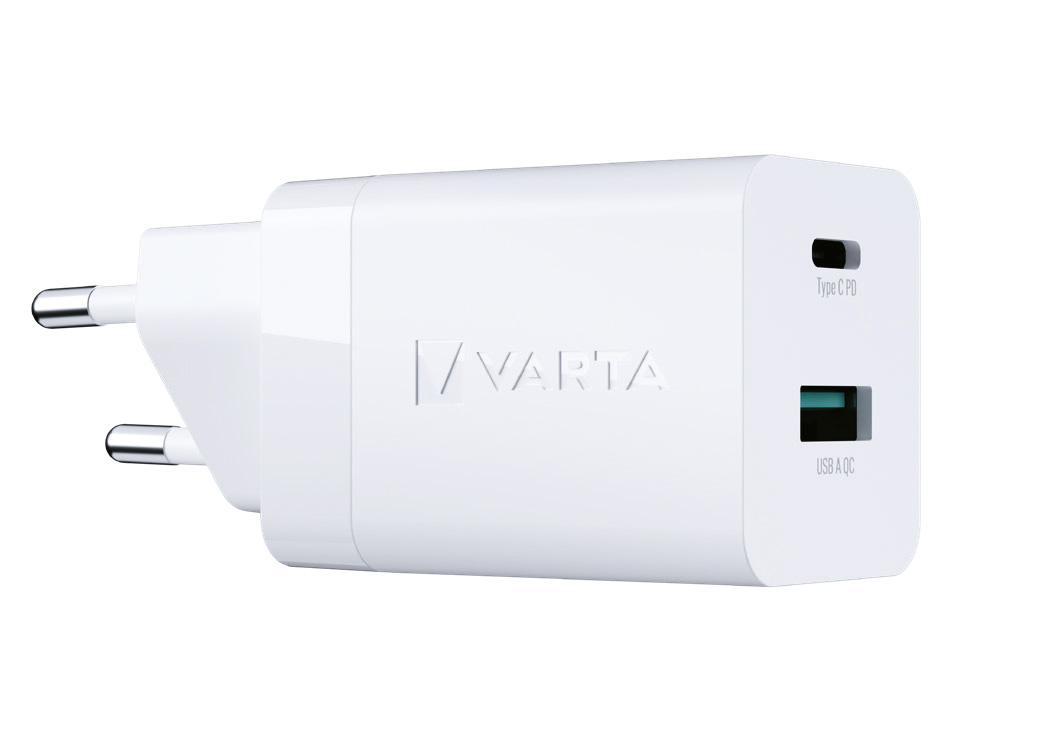 Varta Speed Charger 38W / 1x USB Type C PD / 1x USB A QC Ausgang