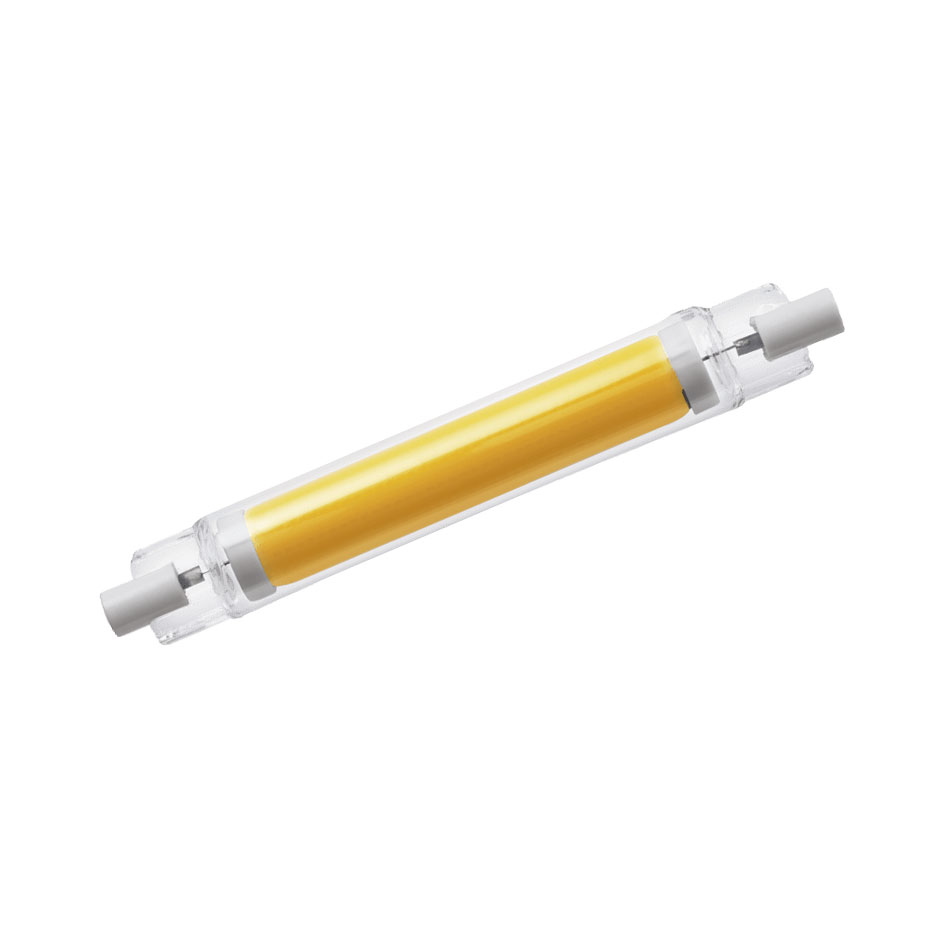 LED Hochvoltstablampe / 1.055 lm / 9W / R7s / 220-240V / 360° / 2.700 K / L 118 mm / ww