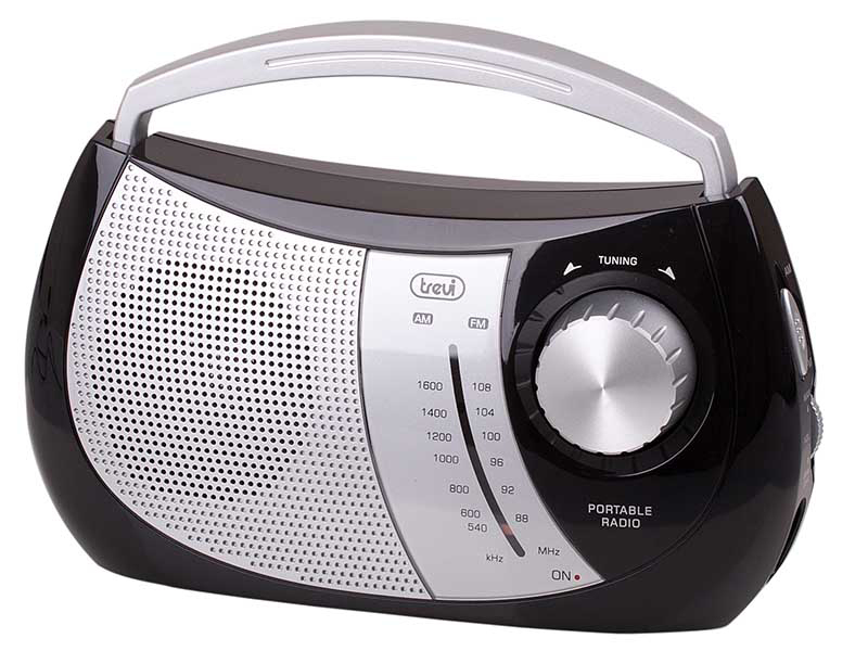Tragbarer Radio AM/FM schwarz RA764 / Kopfhöreranschluß / Netz-oder Batteriebetrieb