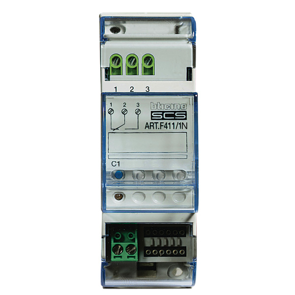 MYHome SCS Aktor 1-fach / NO / NC / 2 Module / REG