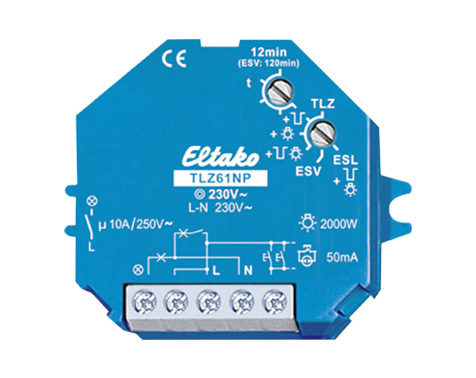 Eltako Treppenlicht-Zeitschalter / TLZ61NP-230V / 1 Schließer 10A