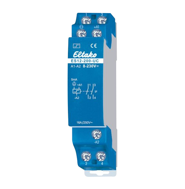 Eltako Stromstoßschalter elektronisch ES12-200-UC / 2 Schließer 16A