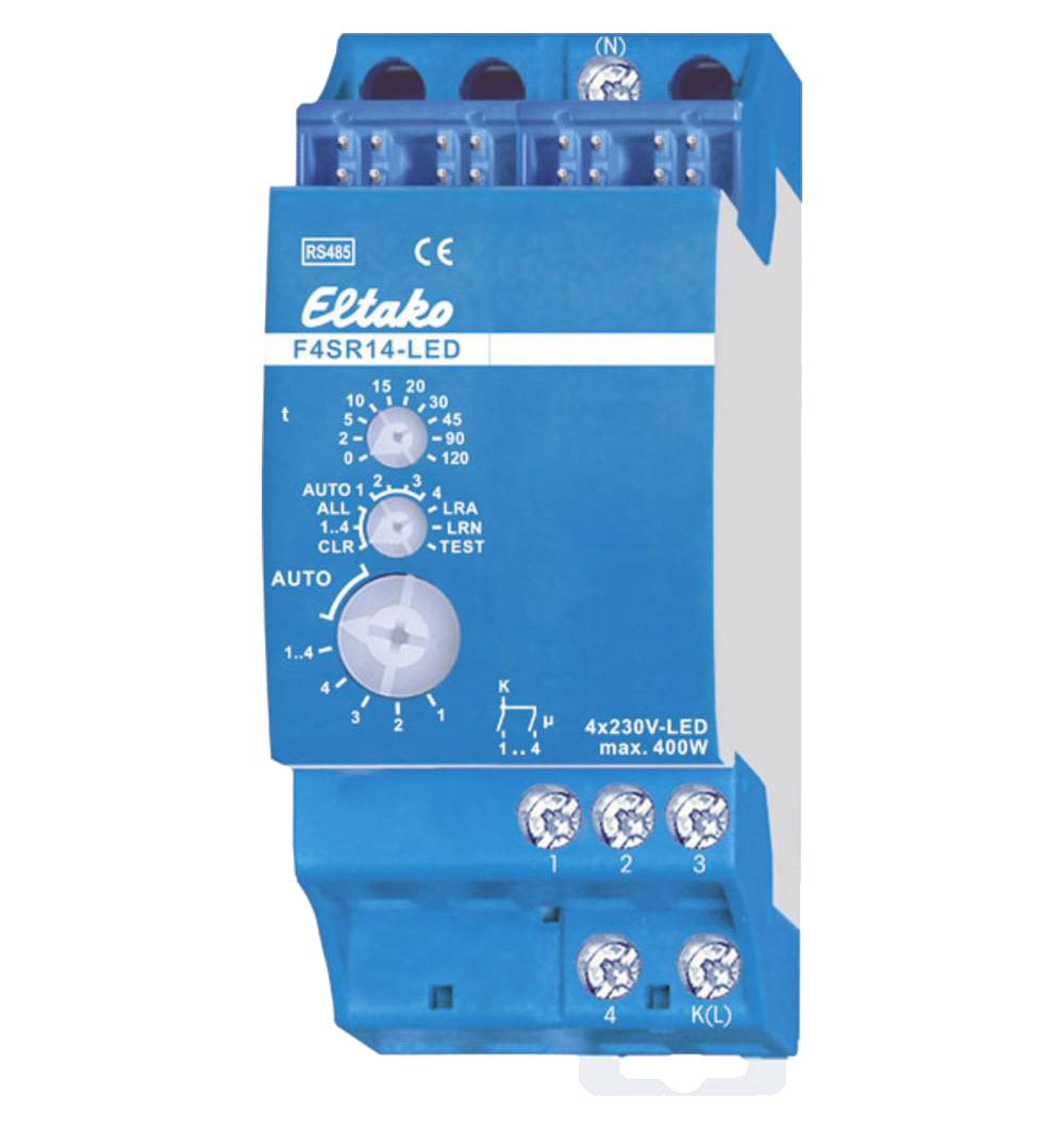 Eltako RS485-Bus-Aktor 4-Kanal-Stromstoß-Schaltrelais für LED / F4SR14-LED