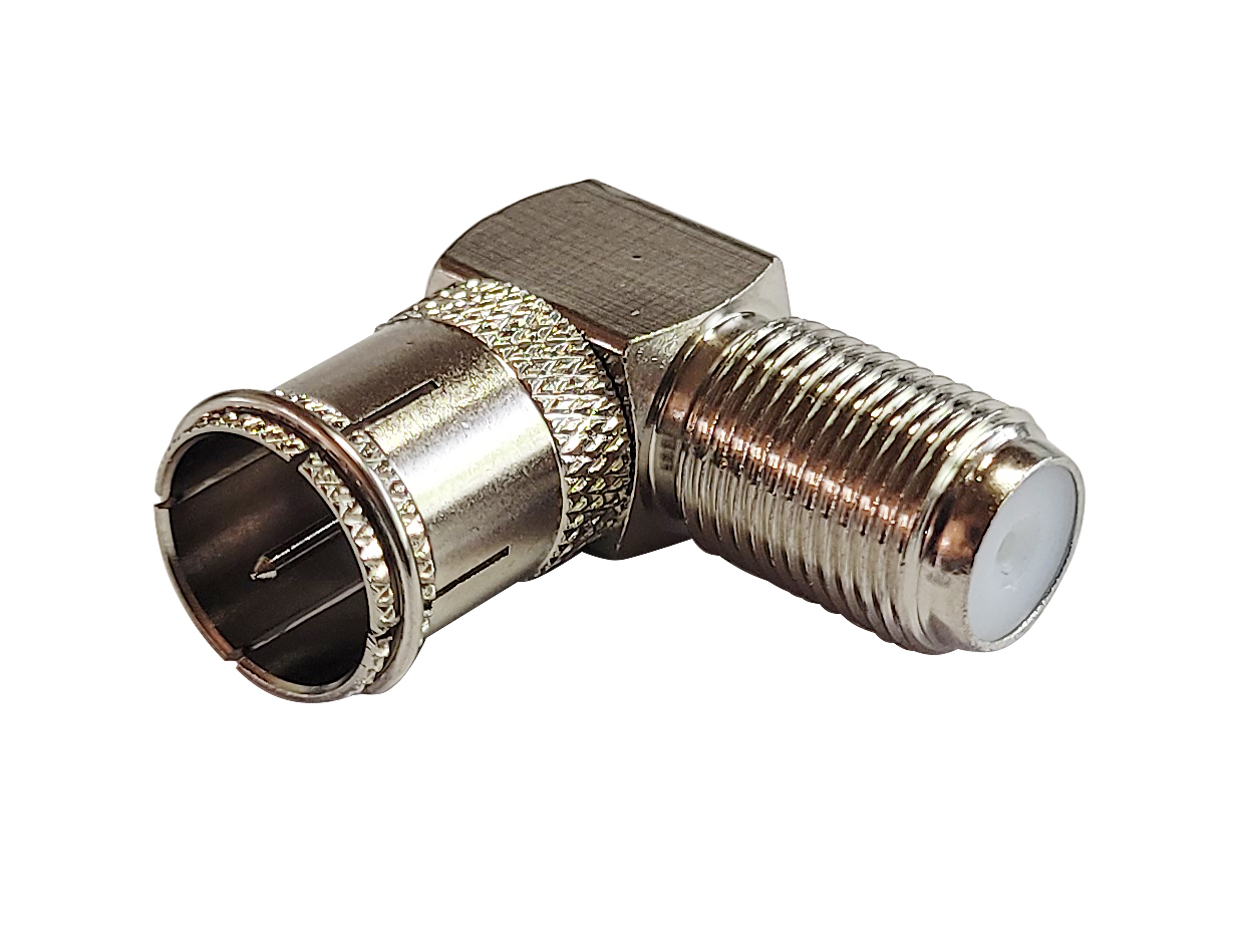 WISI F-Quick-Winkeladapter 90° / von F-Stecker auf F-Buchse