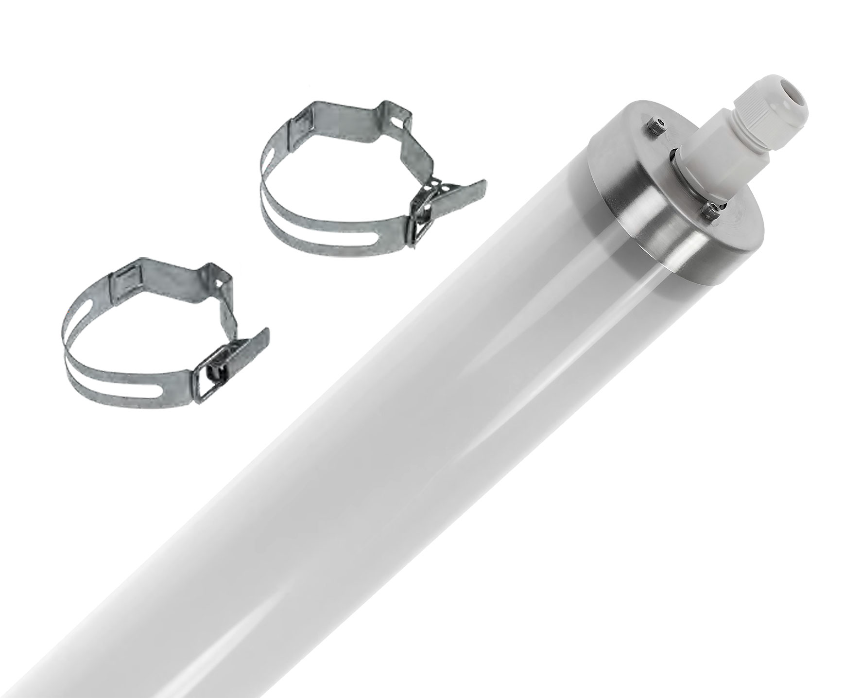 LED Freuchtraumleuchte Tubolin/1200 / 5.600lm / 35W / 840 nw / Inkl. Schnellmontageschellen / ammoniakbeständig / 70x1.190 mm / IP65 / IP69K