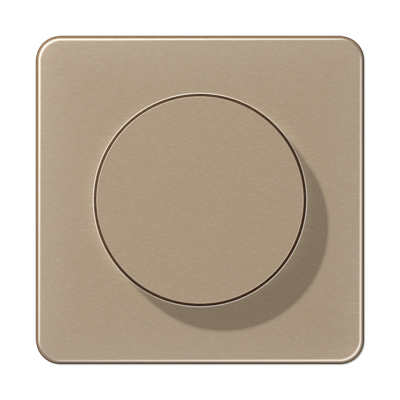 Jung Abdeckung mit Drehknopf Serie CD / Duroplast / gold-bronze matt