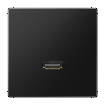 Jung Multimedia-Anschlusssystem HDMI / Serie LS / graphitschwarz matt