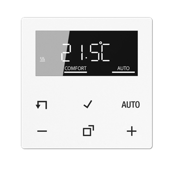 Jung Home Raumthermostat-Display / Serie AS/A / alpinweiß