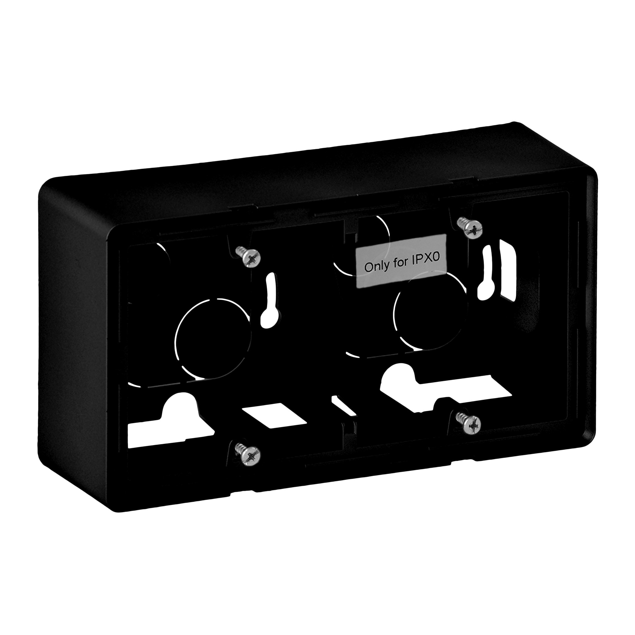 Legrand Valena Life Aufputz-Gehäuse 2-fach / schwarz matt