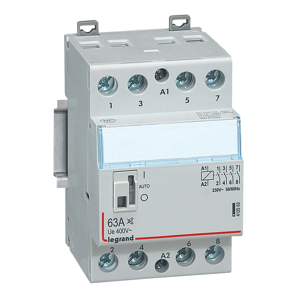 Legrand CX3 Schütz brummfrei / 230V / 63A / 4 Schliesser / mit Handschalter