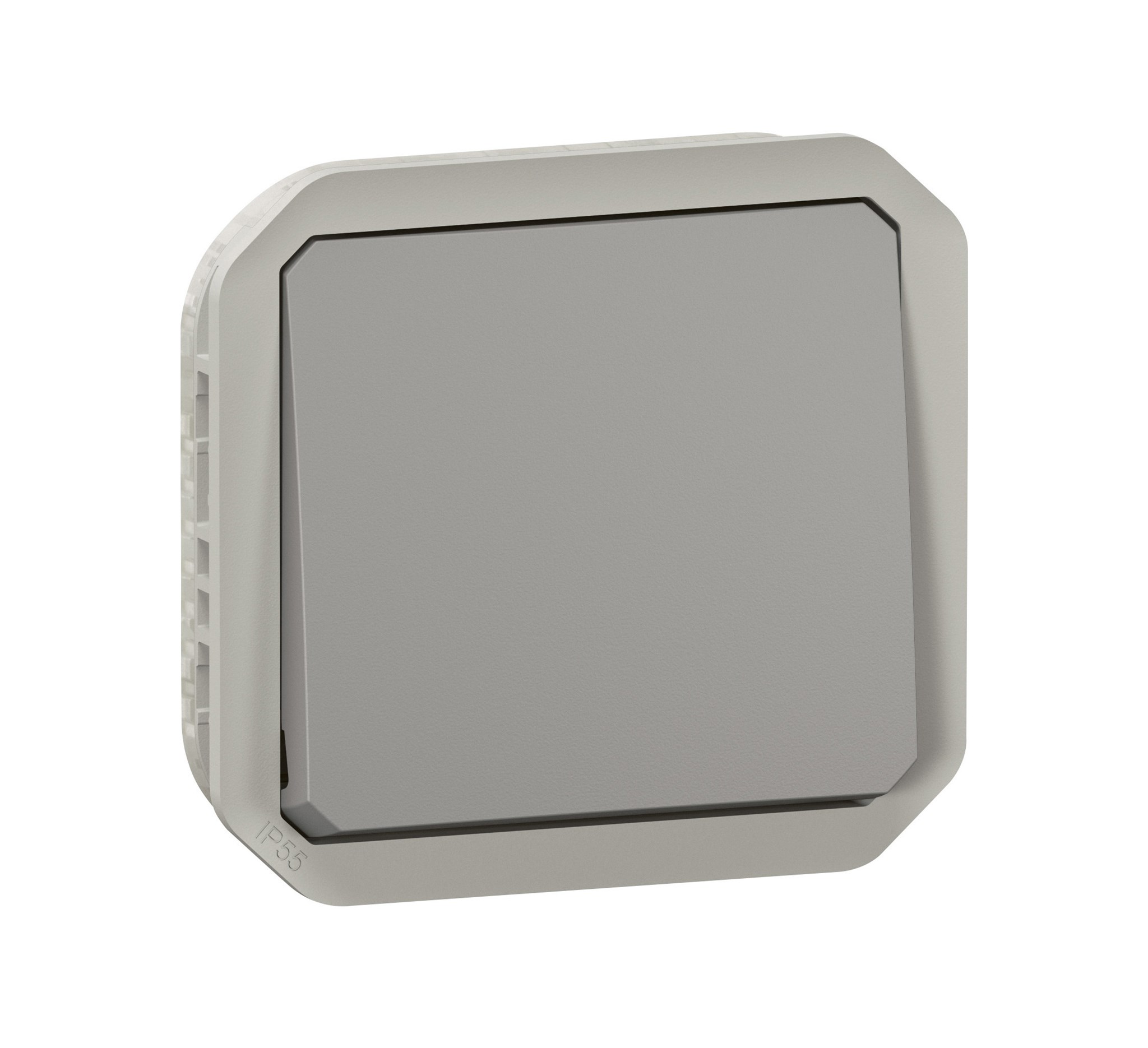 Legrand Plexo New Einsatz Wechselschalter 10AX / Steckklemmen (SL) / IP55 / grau