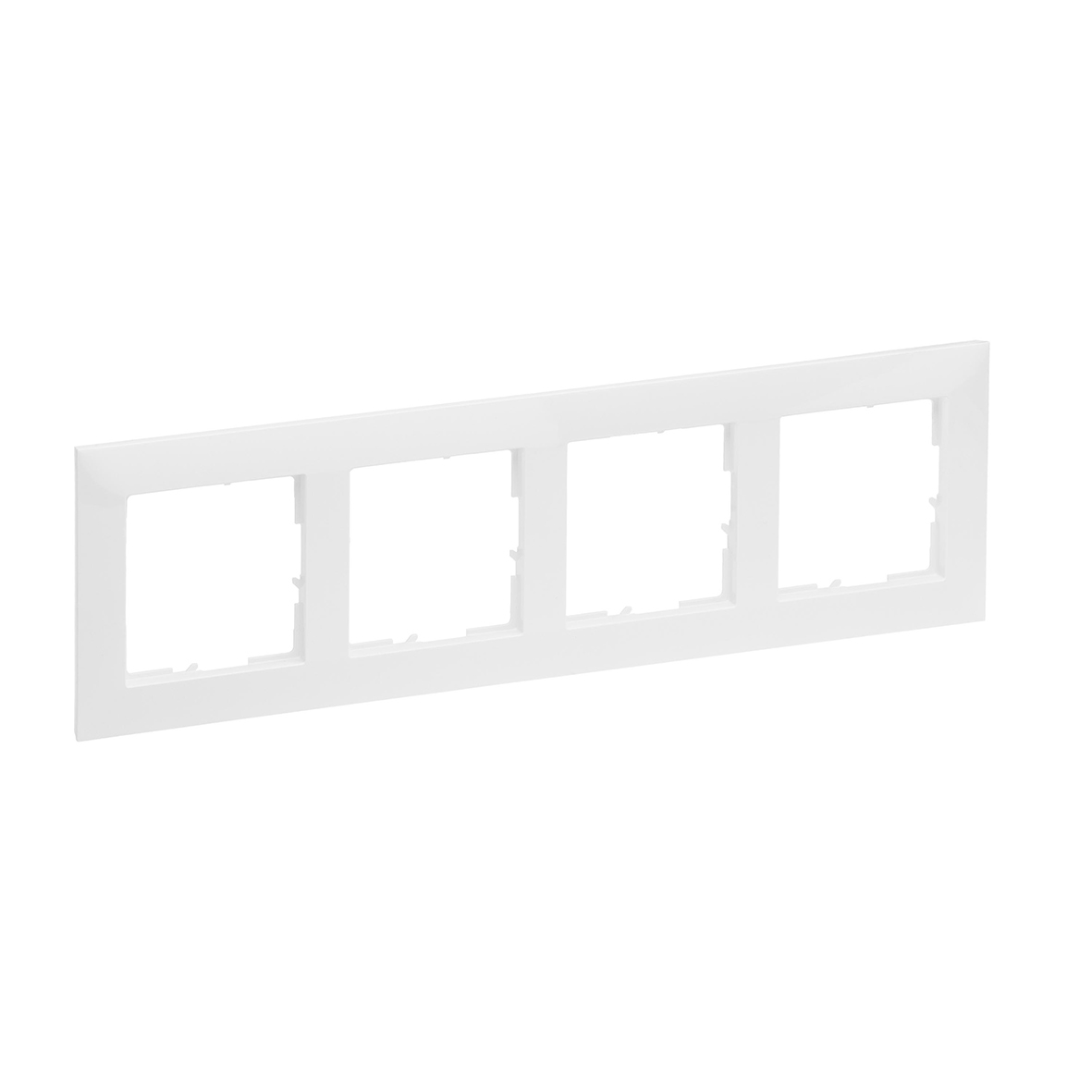 Legrand SEANO Rahmen 4fach / 87 x 301 mm / ultraweiß glänzend