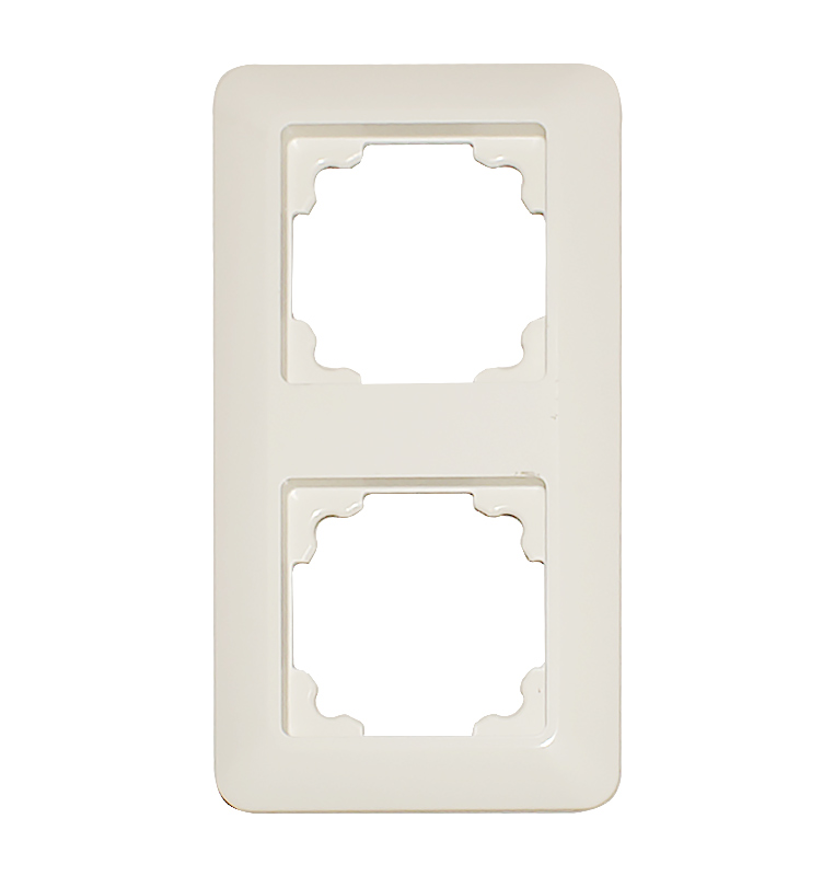 DIPLOMAT Compact Rahmen 2-fach 68102 firnweiß