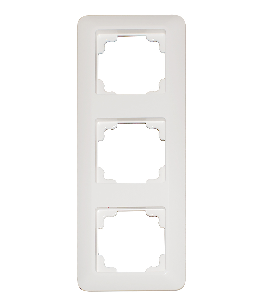 DIPLOMAT Compact Rahmen 3-fach 68103 firnweiss 