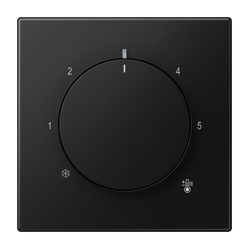 Jung Abdeckung für Thermostat / Serie LS / graphitschwarz matt