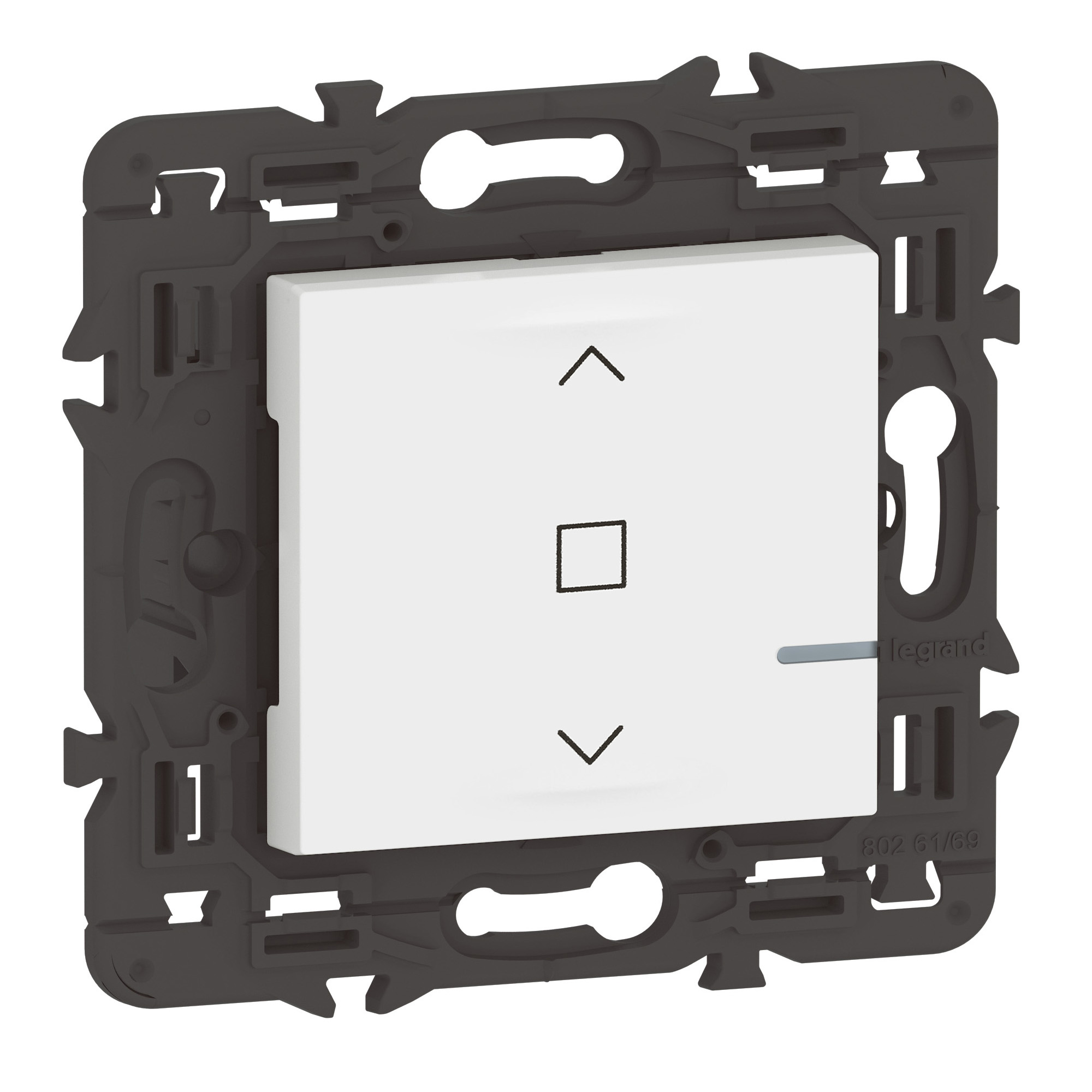 Vernetzter Rollladenschalter Mosaic with Netatmo / 2-modulig / ultraweiß