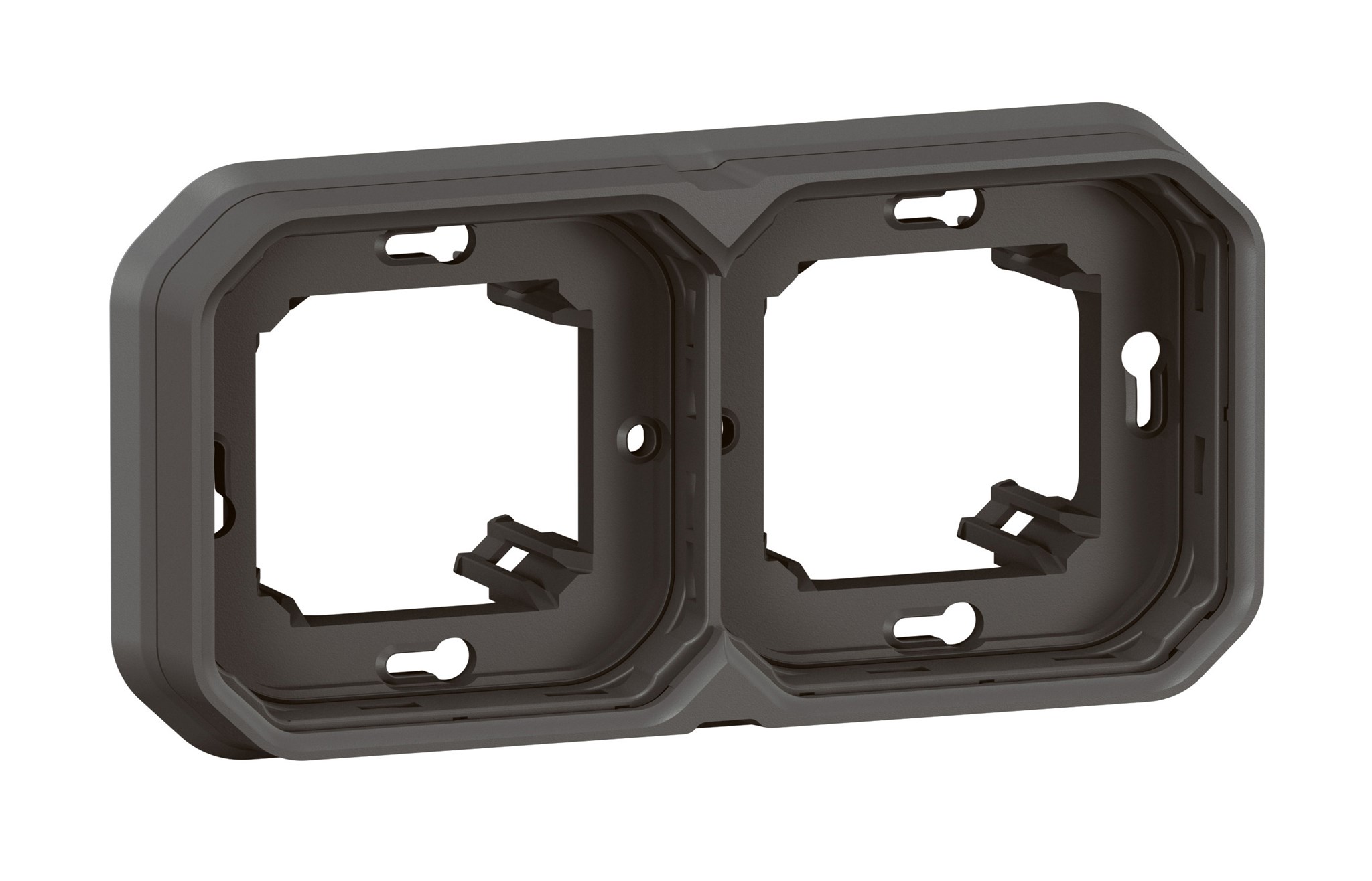 Legrand Plexo New FR-UP 2-fach Tragring, horizontal + vertikal / anthrazit