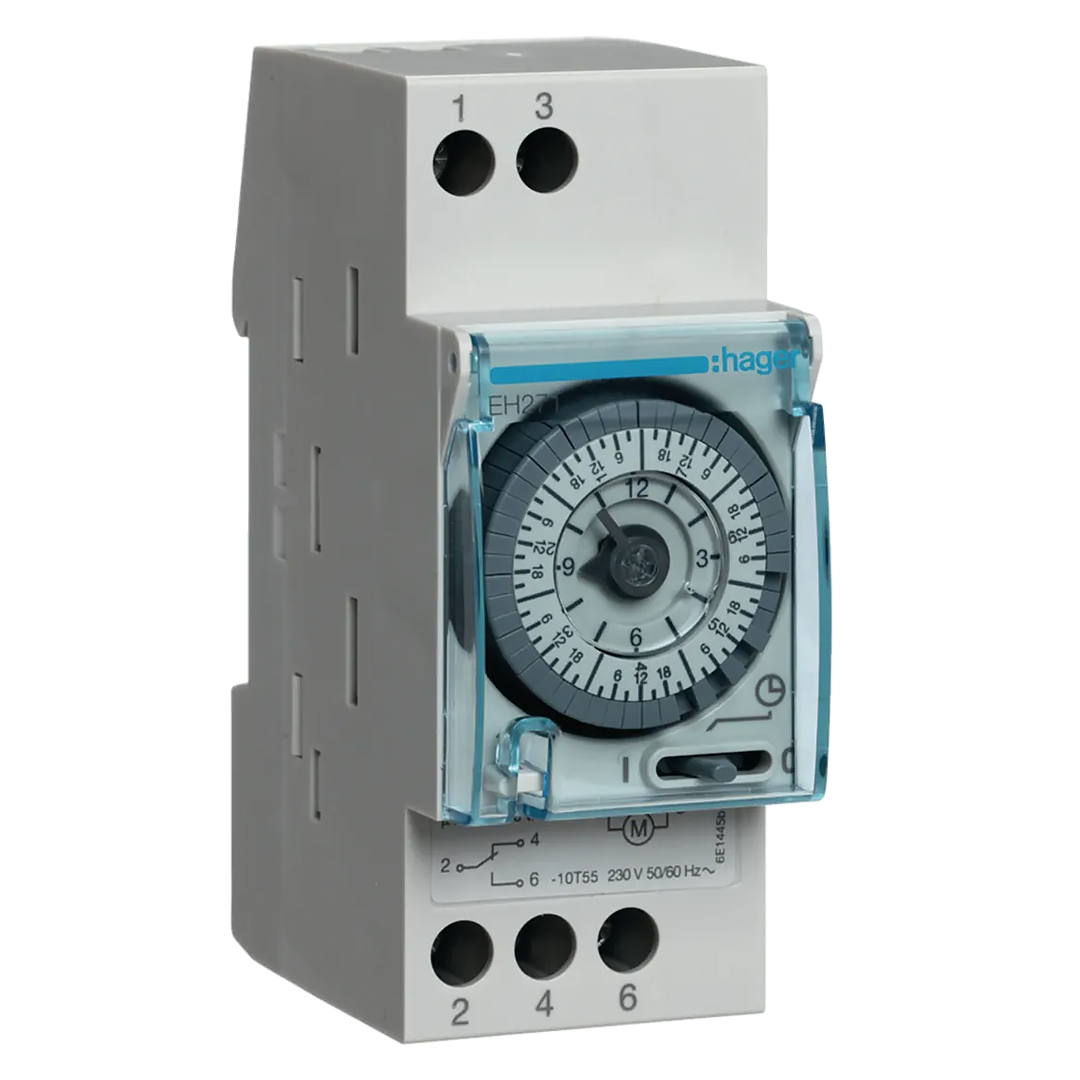 Wochenschaltuhr elektromechanisch mit Gangreserve 1W 16A, 2 PLE