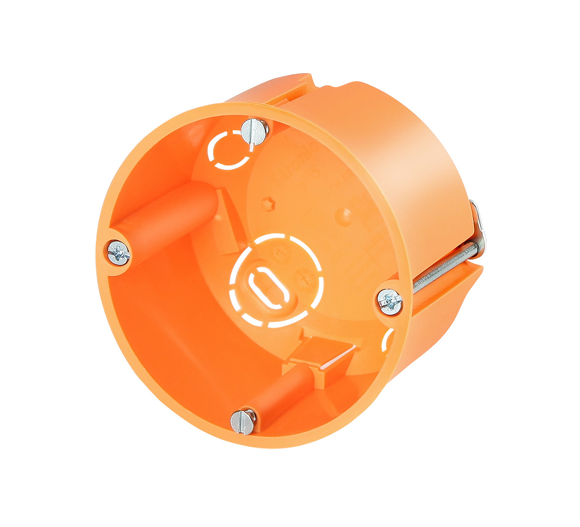 Legrand UP HW Gerätedose mit vormontierten Geräteschrauben orange / 68 x 47 mm