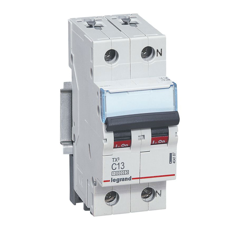 Legrand TX3 Leitungsschutzschalter C-Charakteristik / 13A / 1-polig+N / 10kA / 230VAC / 2TE