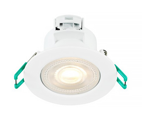 LED-Einbaustrahler Start Spot IP44 weiß / 550lm / 5,5W / 220-240V / 38° / 2.700-4.000K / phasendimmbar / vertikal schwenkbar